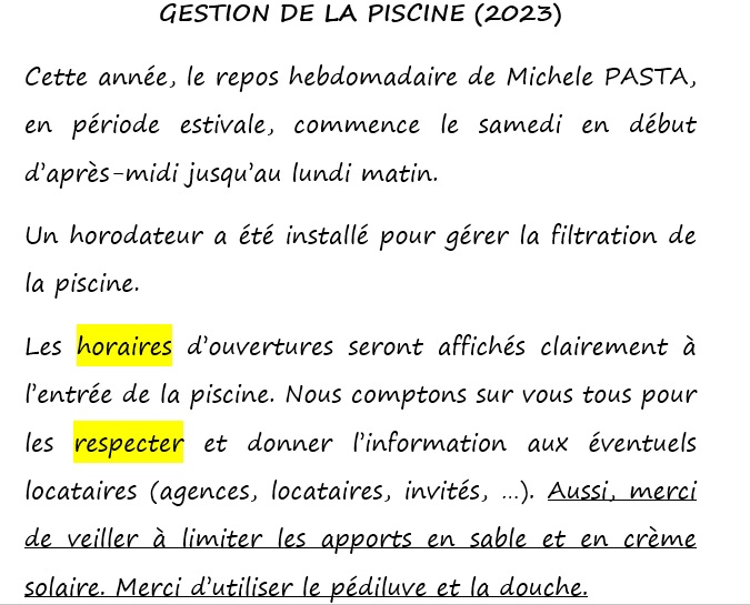 Divers Piscine Priska